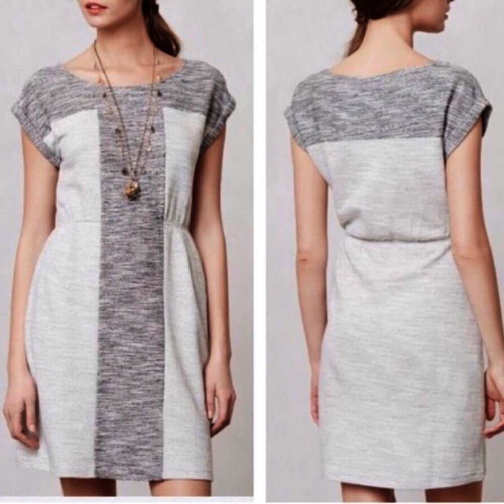 Anthropologie Edme & Esyllte Terry Dress XS Stretch Gray